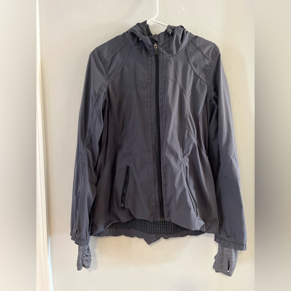 Lululemon Grey lightweight rain jacket